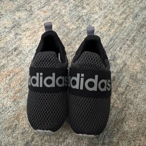 Adidas Black and Gray Breathable Slip-On Sneakers